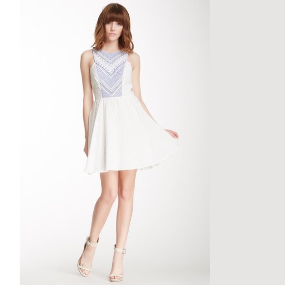 Flying Tomato Women's Embroidered Aztec Sun Dress - Picture 2 of 6